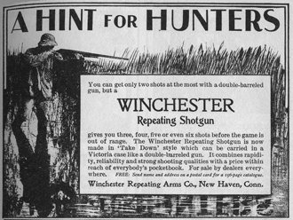 1899 Winchester rifle advertisement