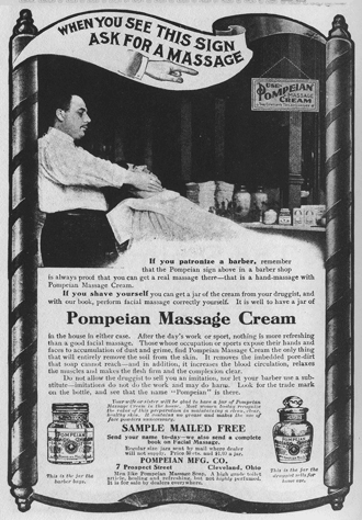 1906 massage cream advertisement