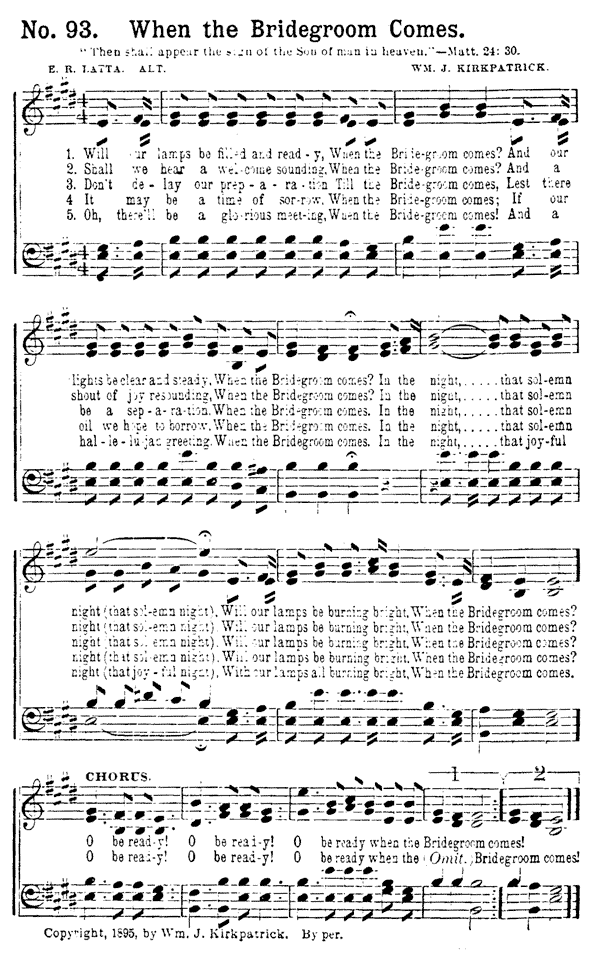 When the Bridegroom Comes