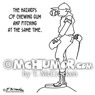 Baseball Cartoon 0384