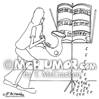 Saxophone Cartoon 0402