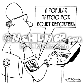Court Reporter Cartoon 5789