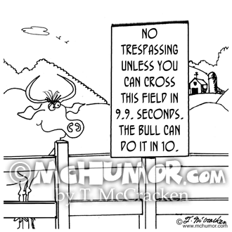 Tresspassing Cartoon 6238