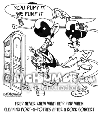 Port-a-Potty Cartoon 7340