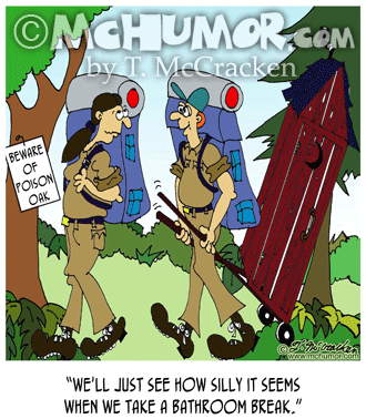 Hiking Cartoon 7421