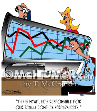 Spreadsheet Cartoon 7543