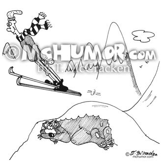 Skiing Cartoon 4669