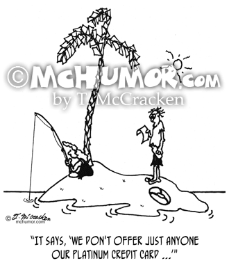 Credit Card Cartoon 3339