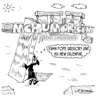 Gregorian Calendar Cartoon 9466