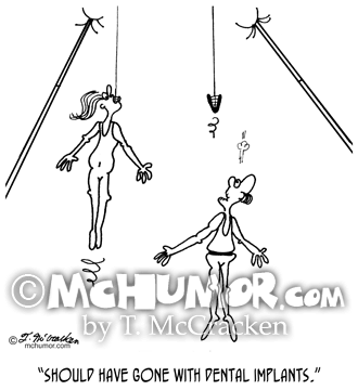 Dental Implant Cartoon 9468
