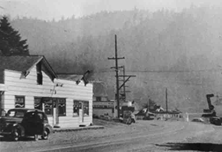 Looking South on Highway 101 Then