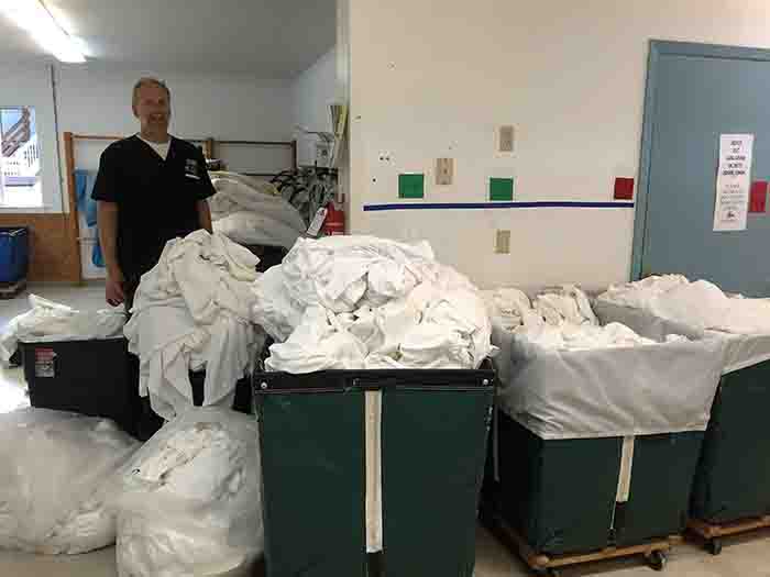 Even the owners sometimes do the laundry 