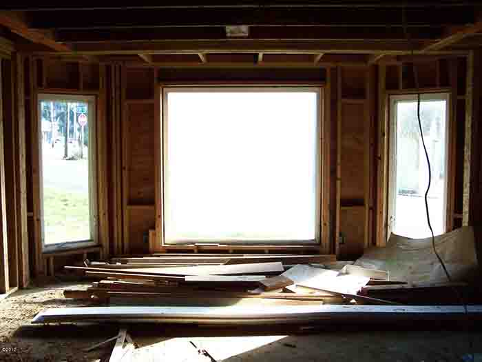 The windows were about the only thing in the building that didn't need much work.