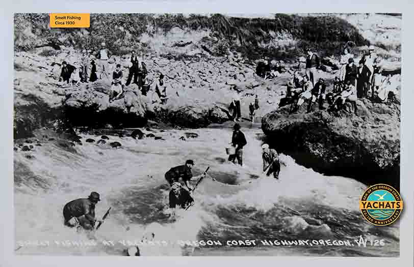 Fishing at Smelt Sands in 1930