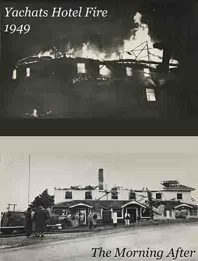 Yachats Hotel fire 1949