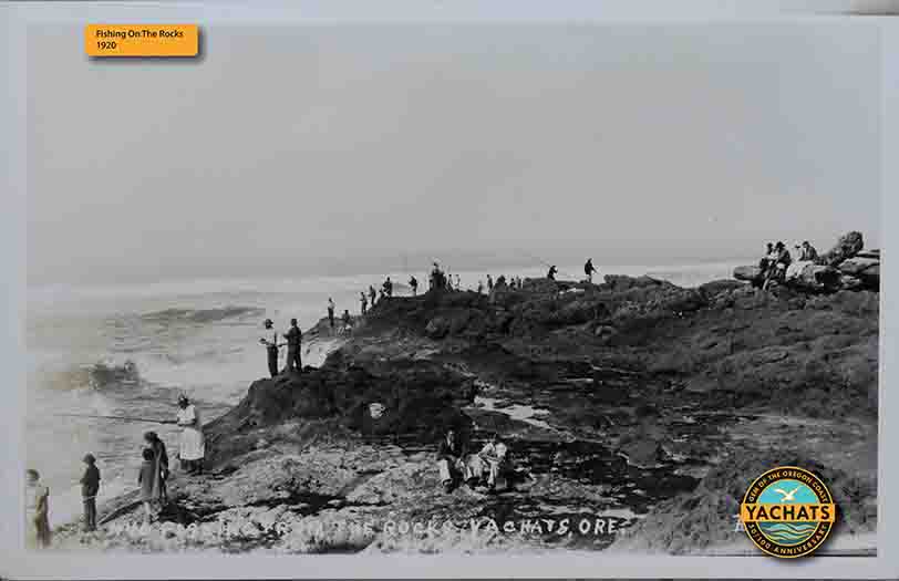 Fishing off the Rocks in 1920